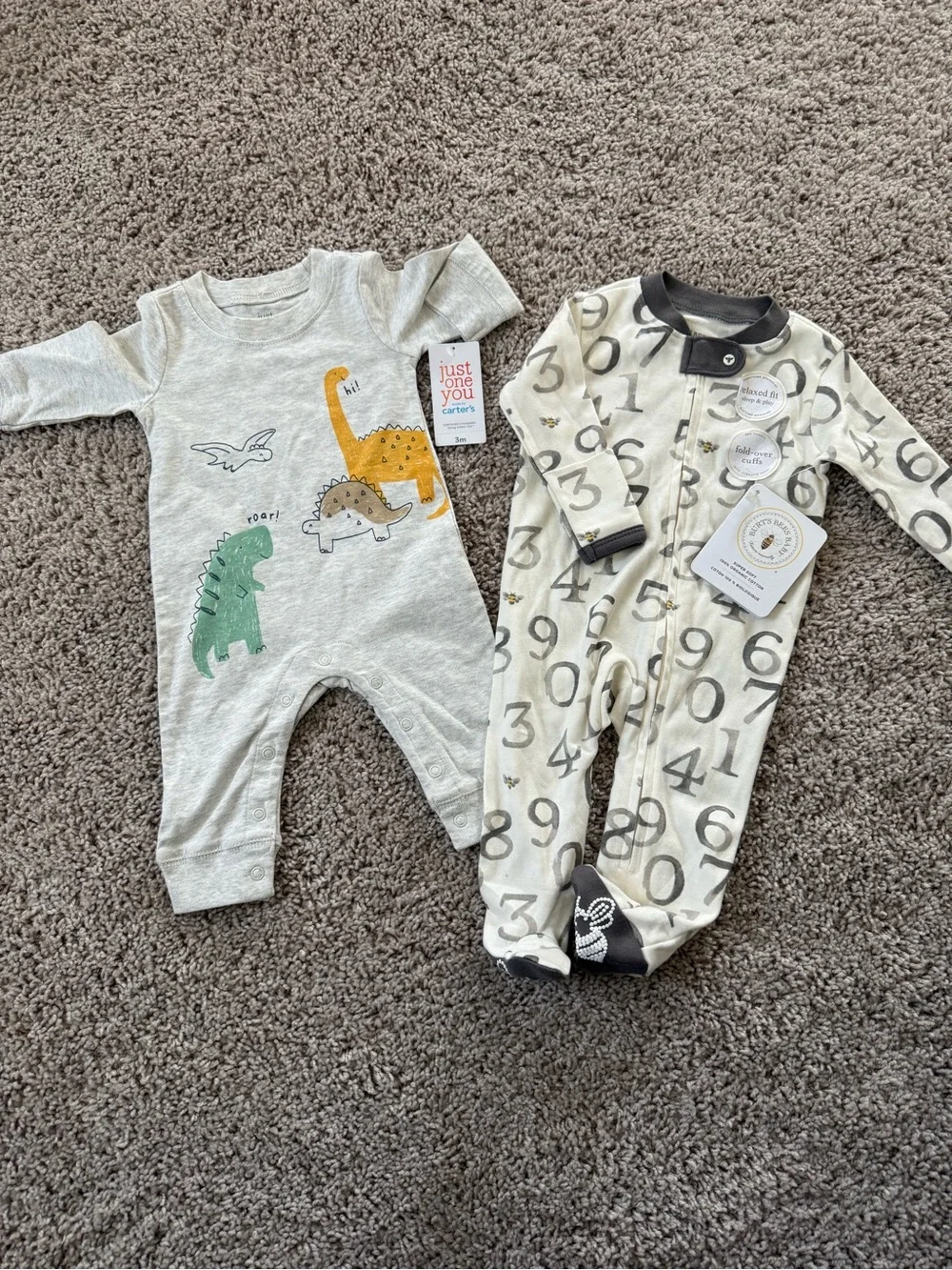 Carter's & Burts Bees Onesie Bundle 0-3 M